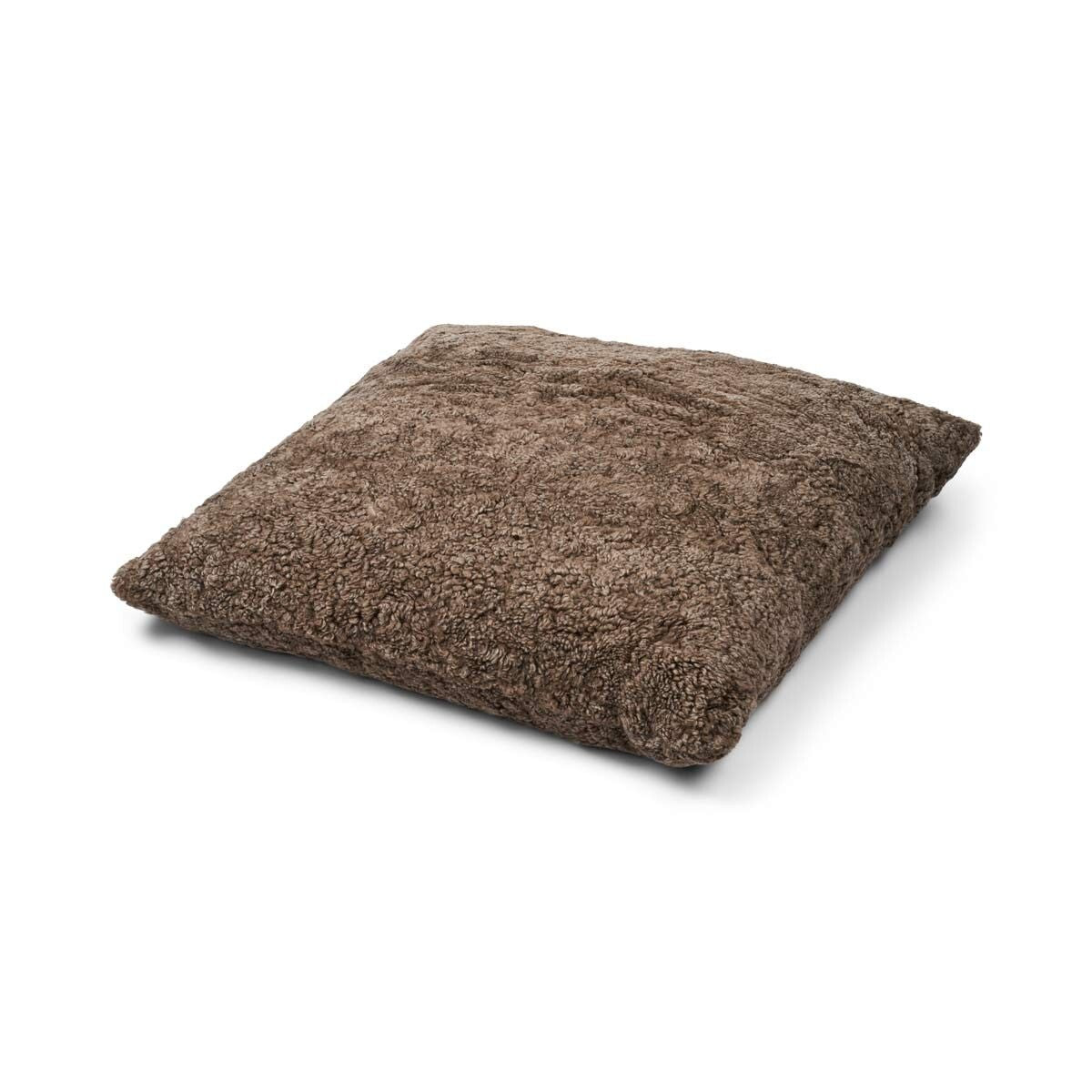 Maxi Float Pude | Korthåret | New Zealand | Dobbeltsidet | 90x90 cm Taupe
