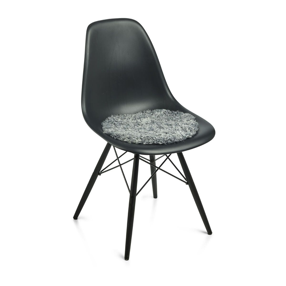 Sædehynde | Korthåret | New Zealand | Ø38 cm Lysegrå