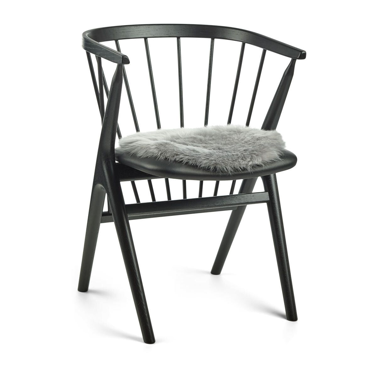 Sædehynde | Langhåret | New Zealand | Ø38 cm Lysegrå