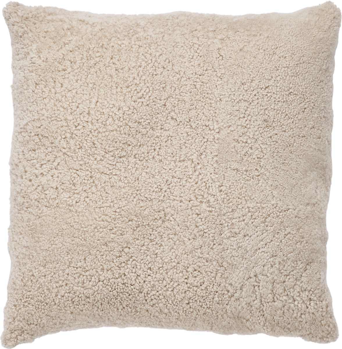 Maxi Float Pude | Korthåret | New Zealand | Dobbeltsidet | 90x90 cm Beige