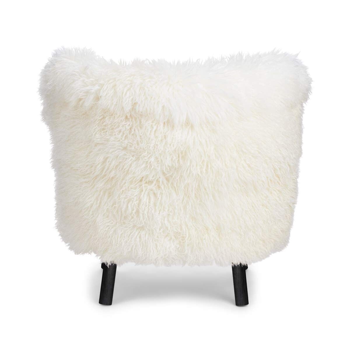 Emil Lounge Chair | Langhåret Snehvid