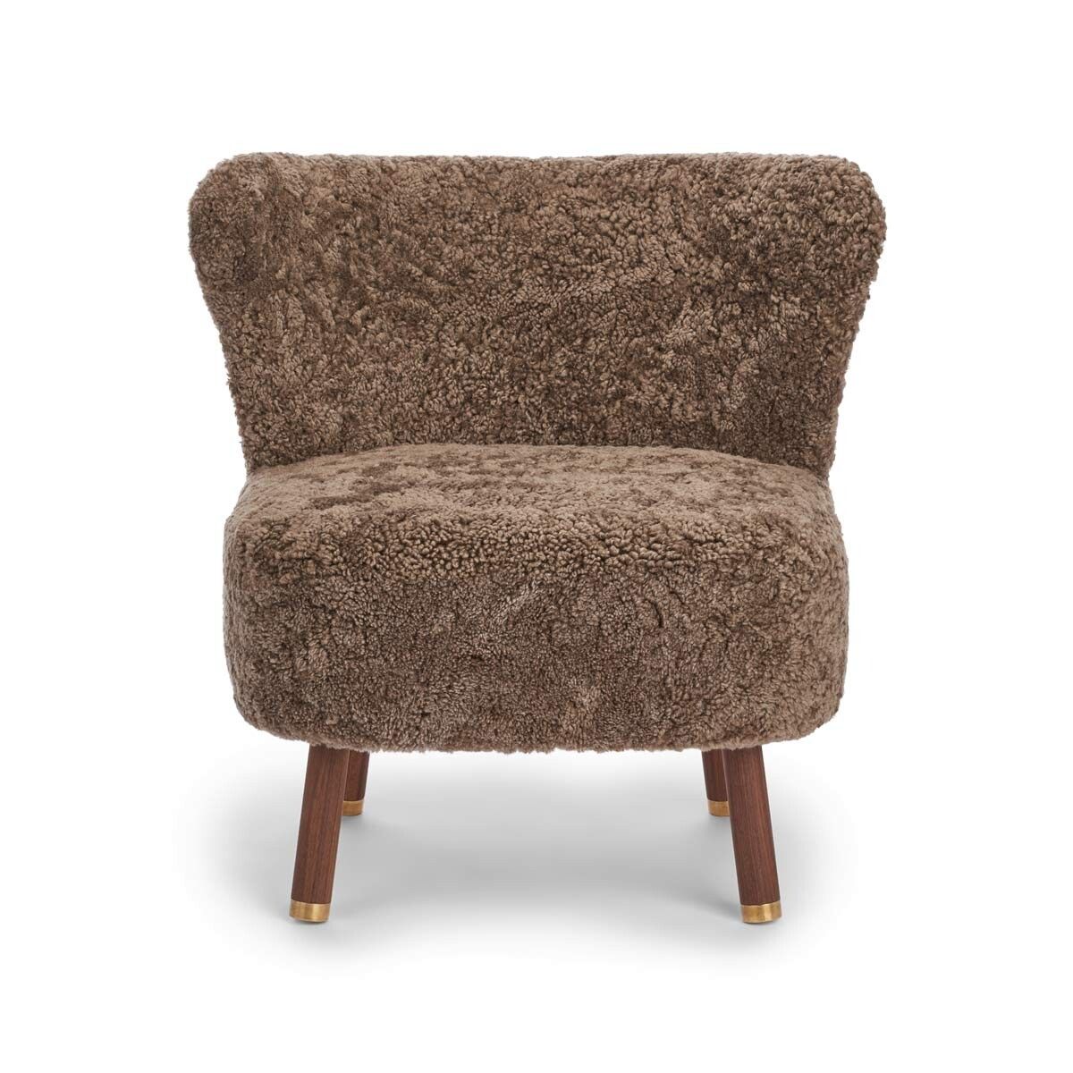 Emil Lounge Chair | Korthåret Lysebrun