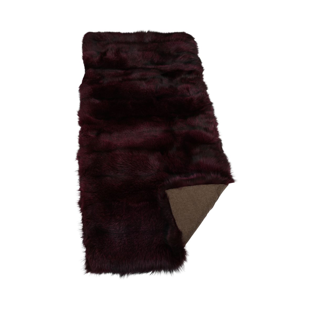 Premium ræveplaid | Cashmerebagside | Lilla | 150x70 cm