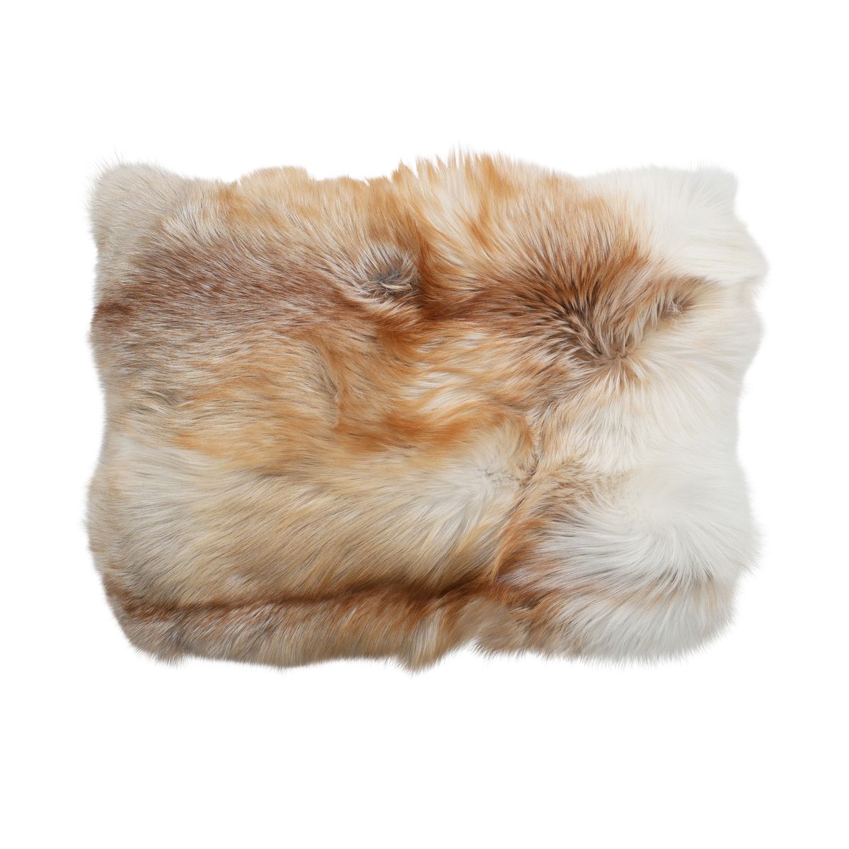 Premium Rævepude | Cashmere Bagside | Norge | Lys guld | 60 x 75 cm