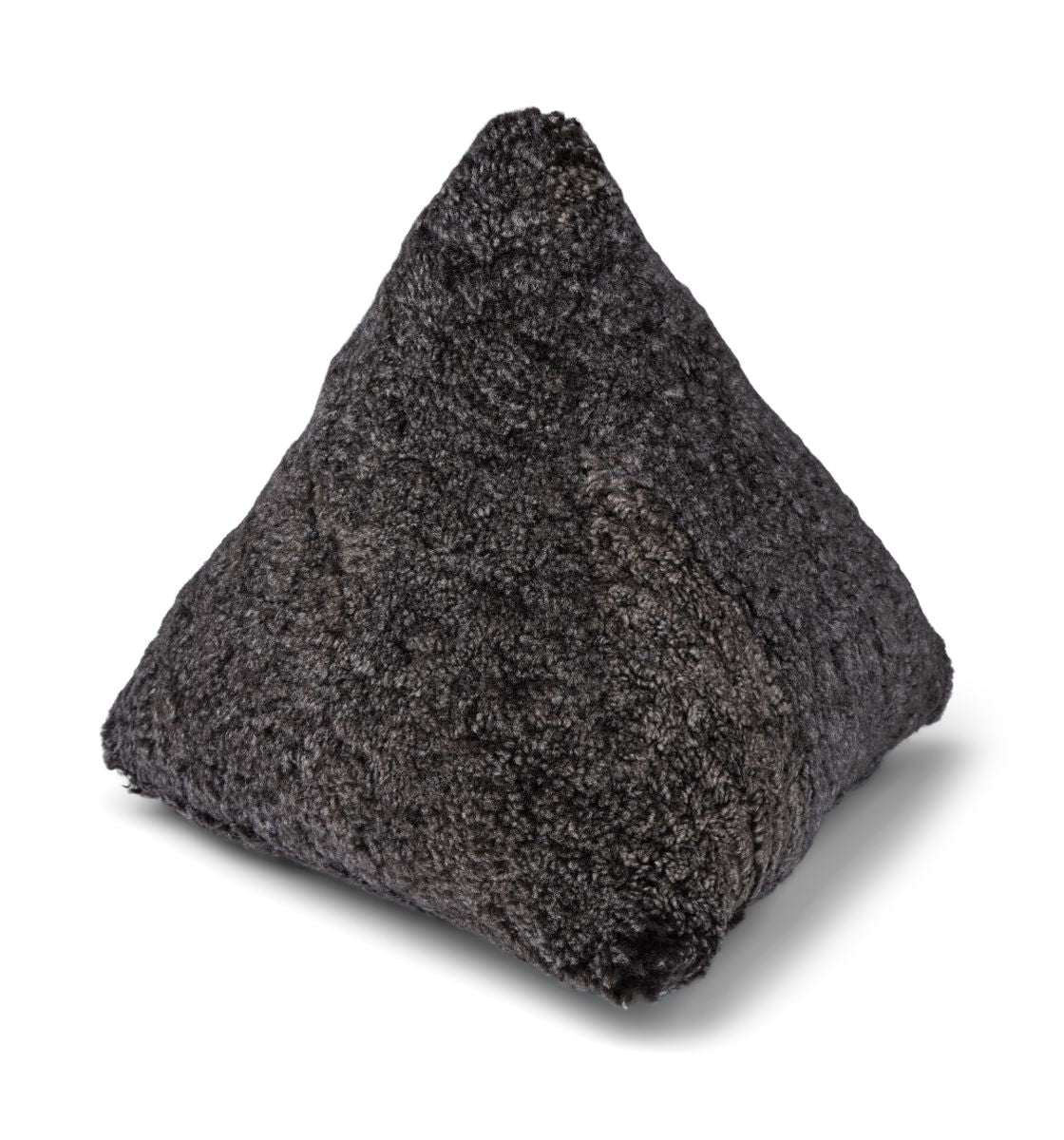 Hematite pude | Korthåret | New Zealand | 35x35x35 cm Antracitgrå