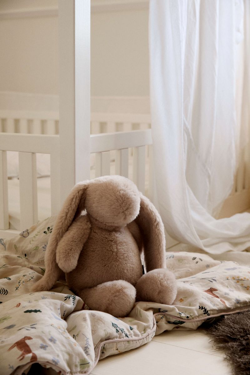 Kaninbamse | Lammeuld Hvid