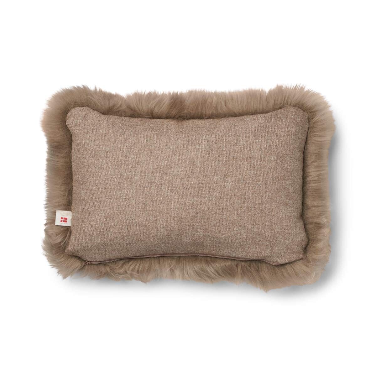 Classic Collection | Uldpude | Langhåret | 52x52 cm | 34x52 cm Beige/Taupe