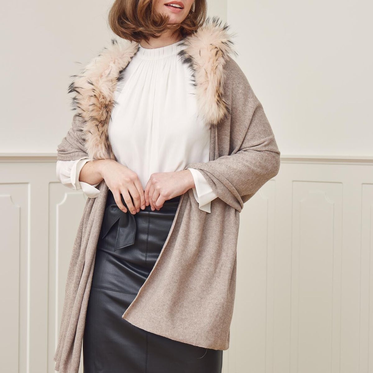 Silvia Tørklæde Mørkegrå / Mørkegrå