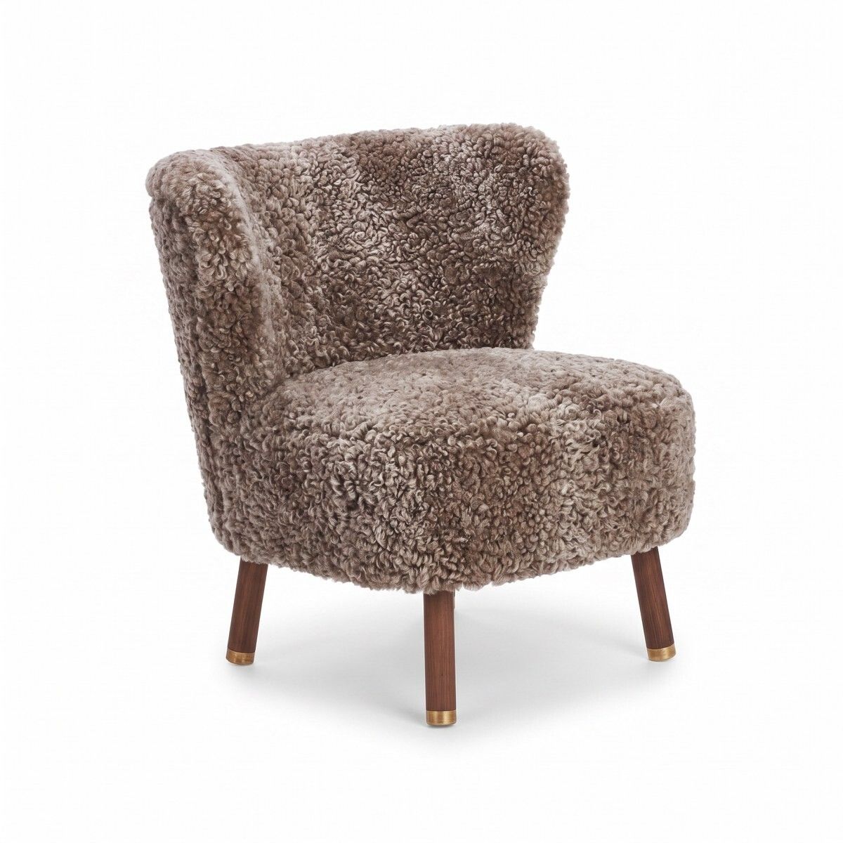 Emil Lounge Chair | Korthåret Cappuccino