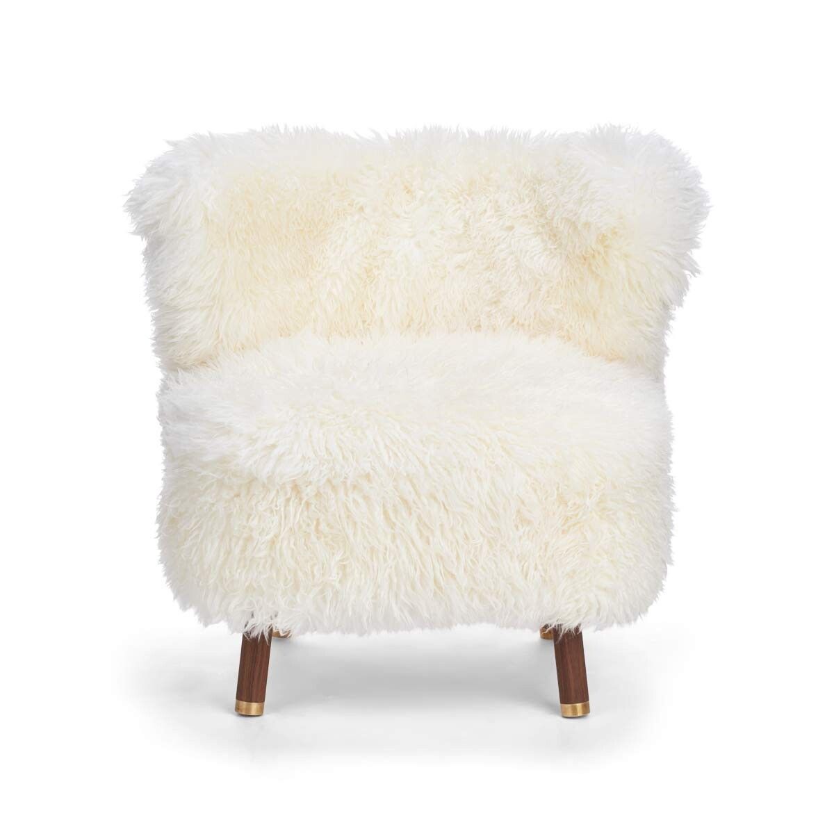 Emil Lounge Chair | Langhåret Snehvid