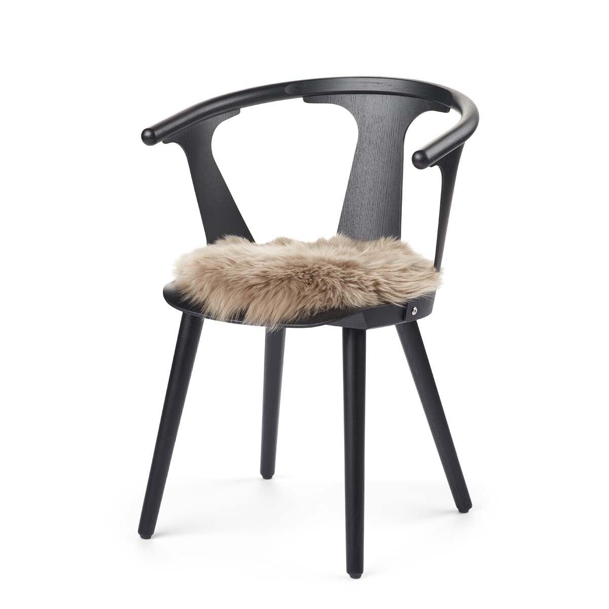 Sædehynde | Langhåret | New Zealand | Ø38 cm Taupe
