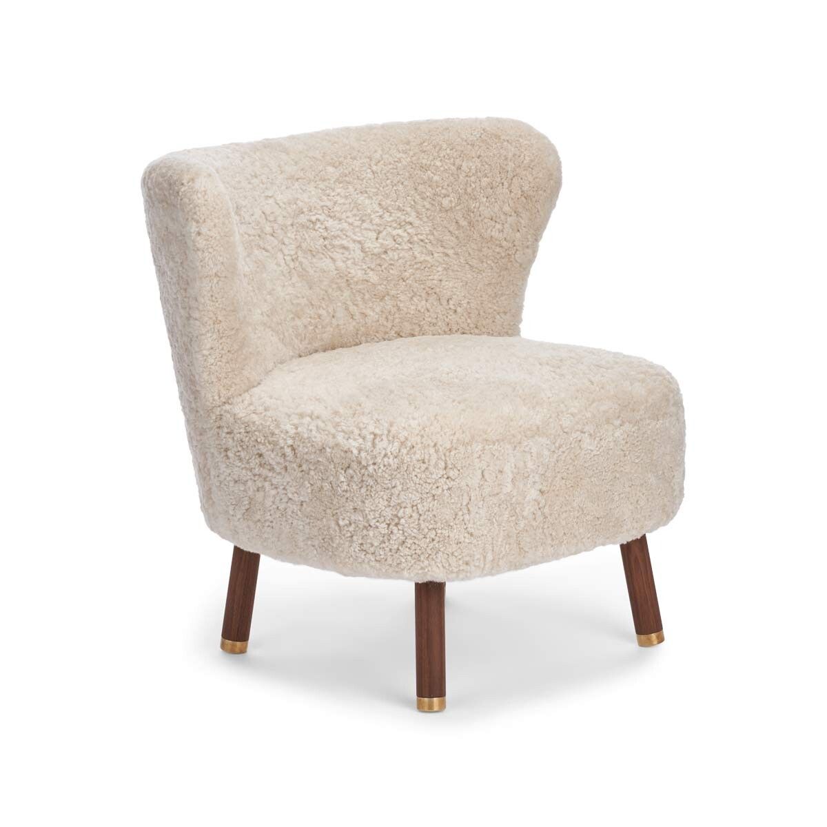Emil Lounge Chair | Korthåret Pearl