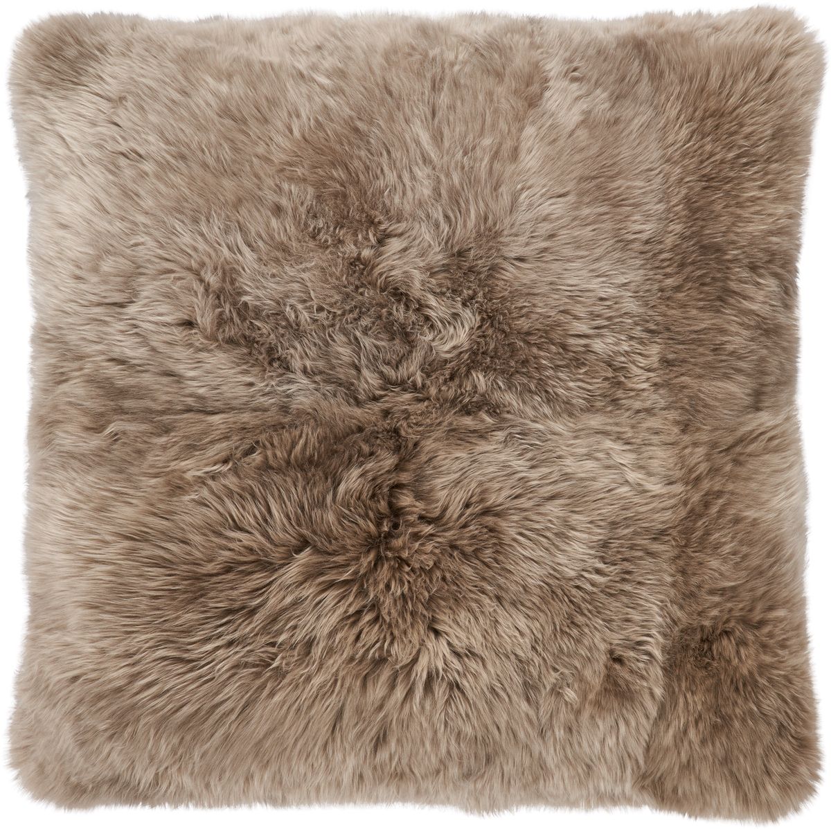 Maxi Float Pude | Langhåret | New Zealand | 90x90 cm Taupe