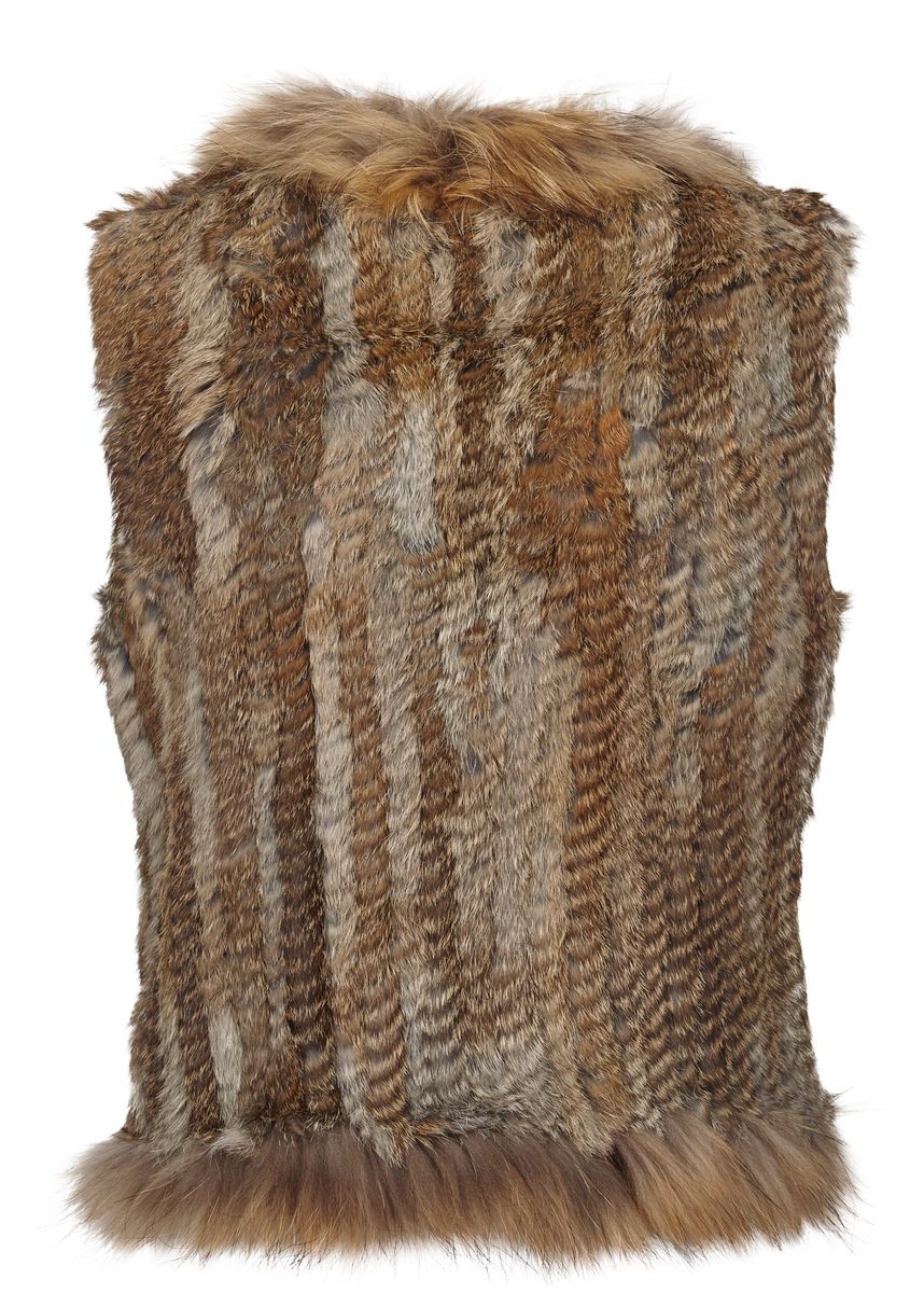 Anna vest Naturbrun