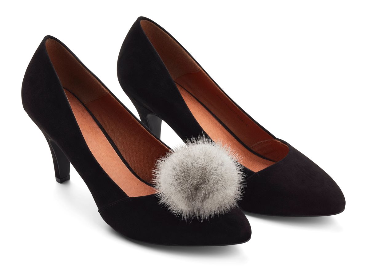 Sko Pom Pom Clip Lys Safir