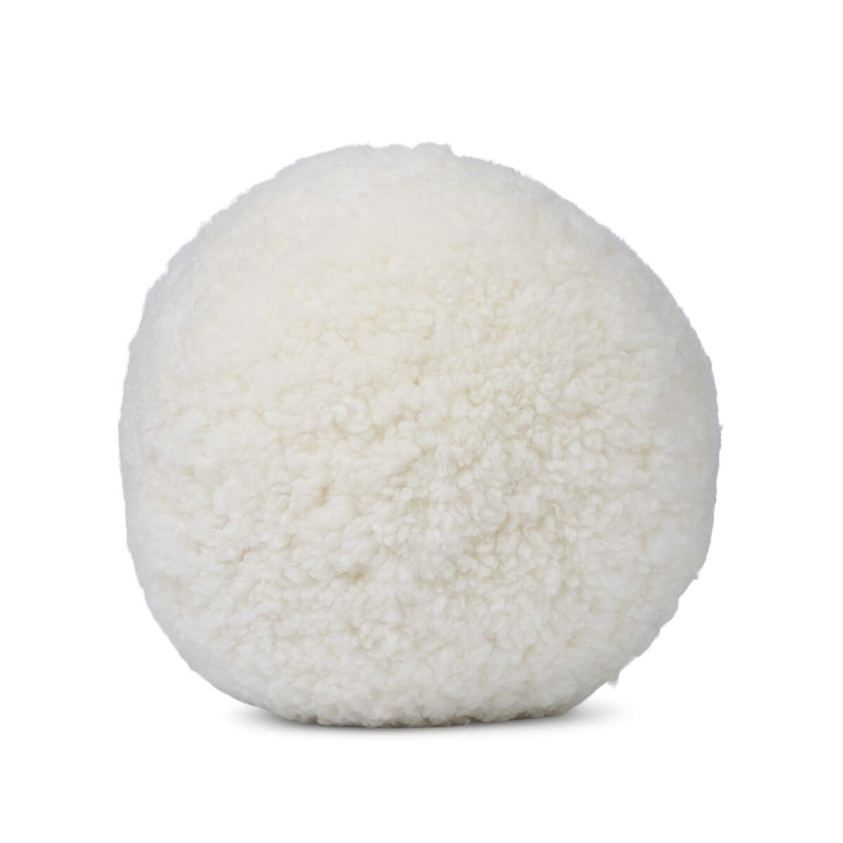 Angelite pude | Korthåret | New Zealand | Ø25/30/35 cm Hvid