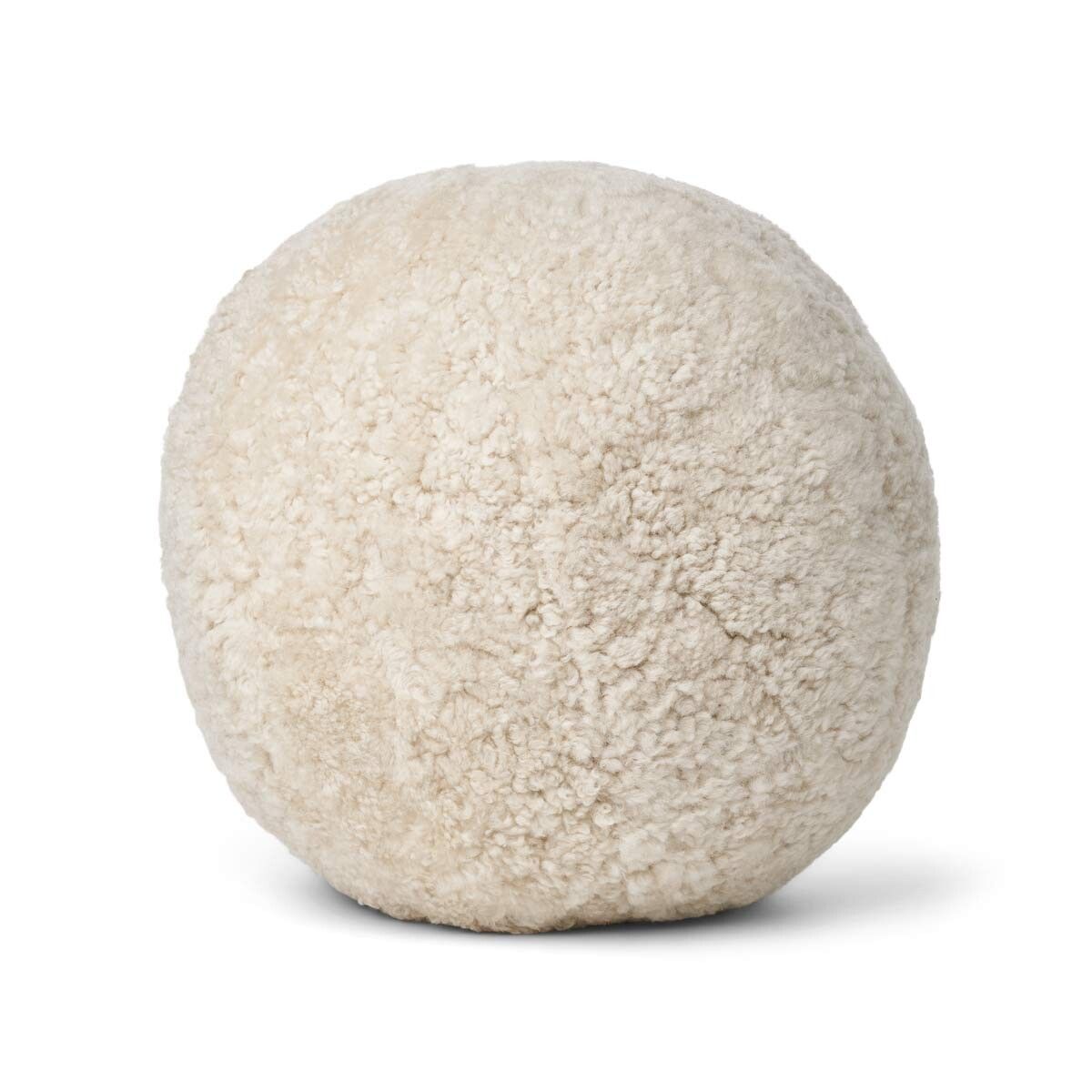 Angelite pude | Korthåret | New Zealand | Ø25/30/35 cm Beige