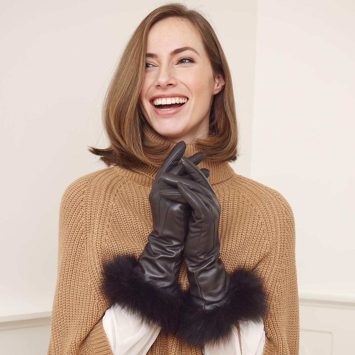 Pixie lange handsker Sort