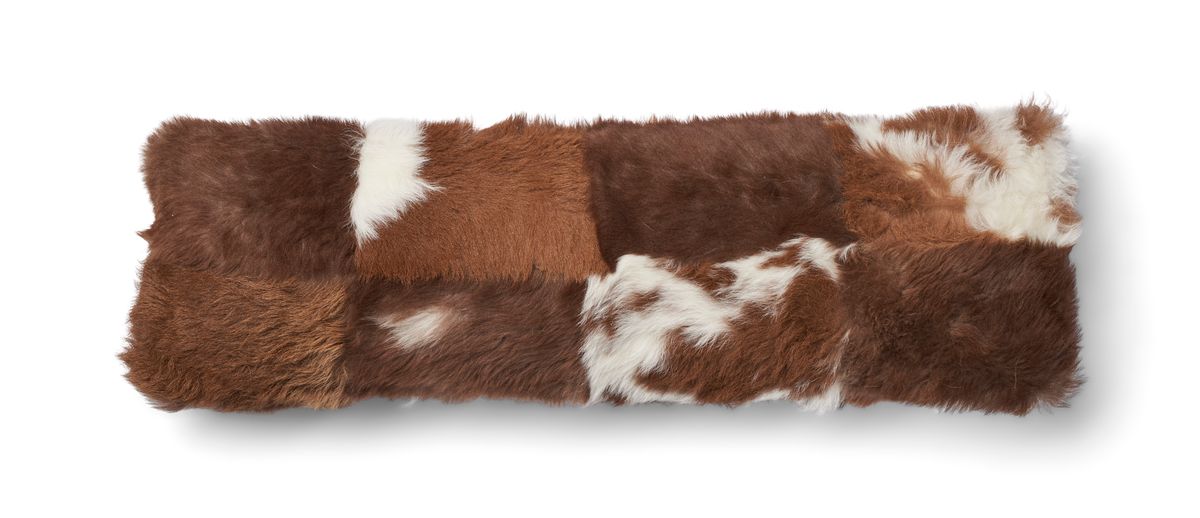 Lammeskindspude | Toscana | Dobbeltsidet Brun/Beige Mix