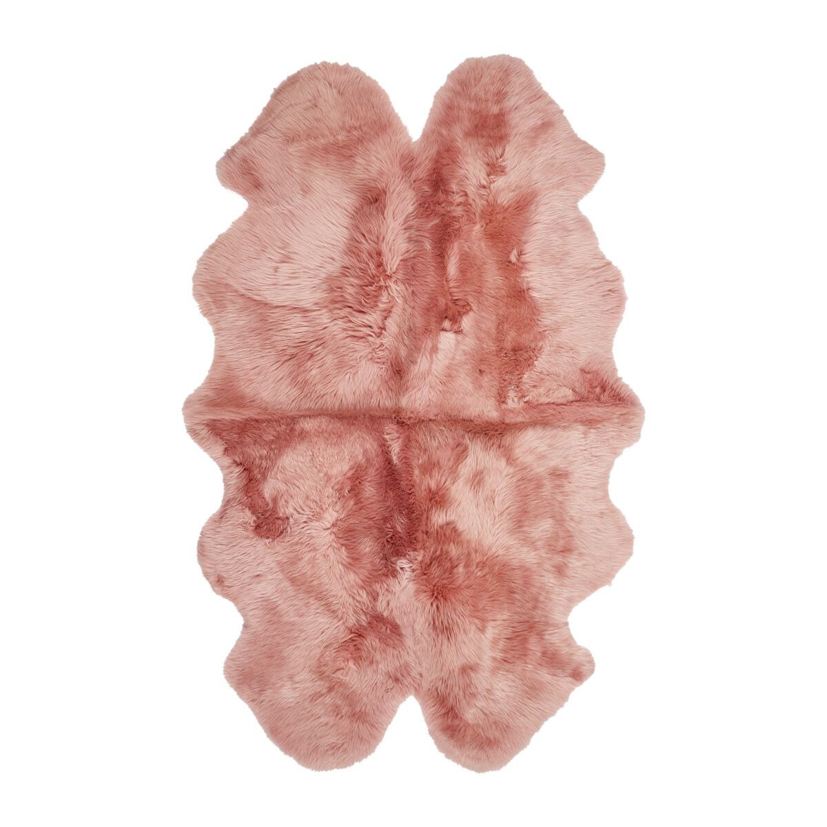 Lammeskindstæppe | Langhåret | New Zealand | 180x110 cm Rosa