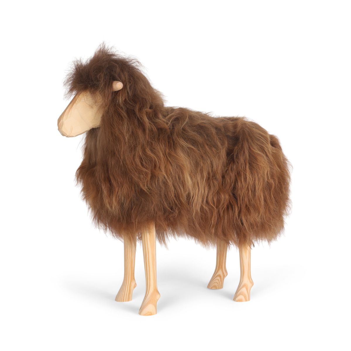 Signature Standing Sheep | Large Naturbrun