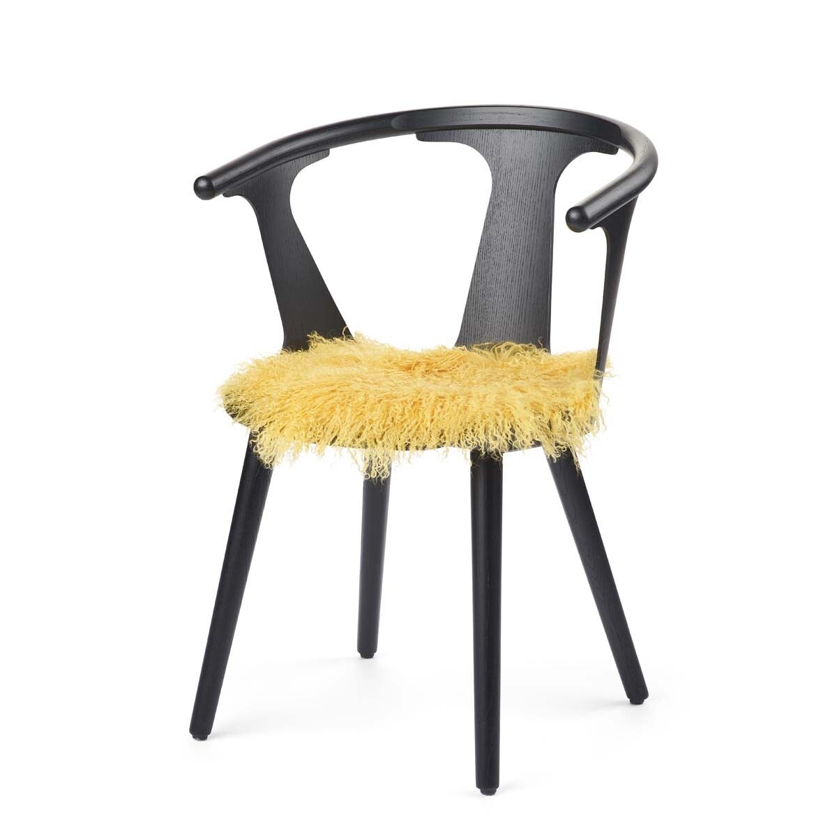 Sædehynde | Krøllet | Tibet | Ø38 cm Citrongul