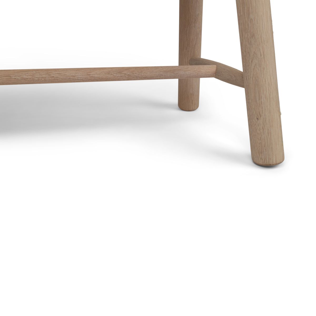 Bænk | Koskind | 140x35x45 cm Brun/Hvid