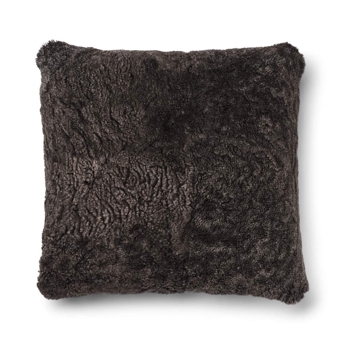 Checked Collection | Uldpude | Korthåret | 52x52 cm Kilberry Fir-Mørkegrøn/Cappuccino