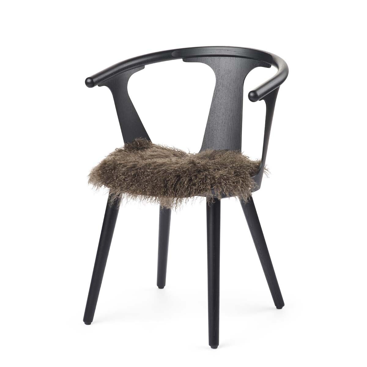 Sædehynde | Krøllet | Tibet | Ø38 cm Taupe