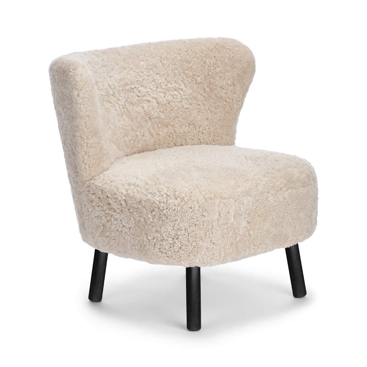 Emil Lounge Chair | Korthåret Pearl