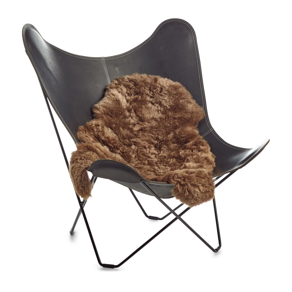 Lammeskind | Korthåret | Island | 100-120x60 cm Rustbrun