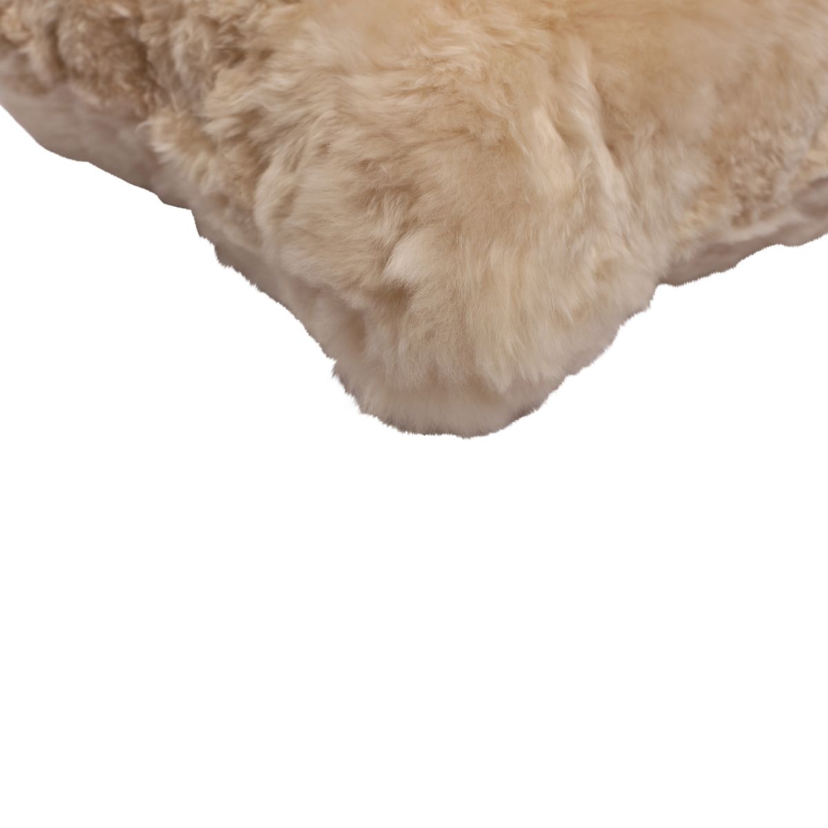 Alpakauldpude | Korthåret | Dobbeltsidet Beige