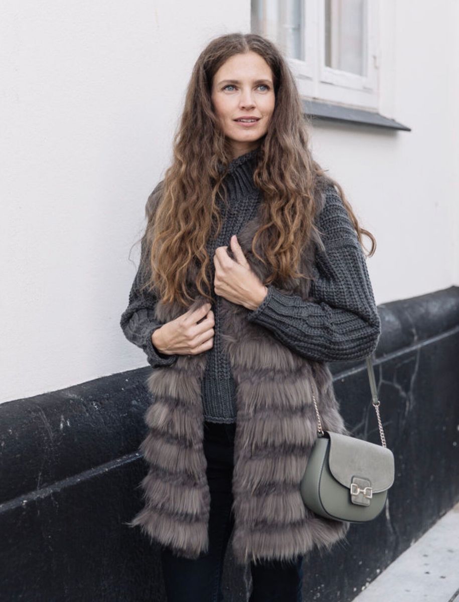 Vigga vest Mørk Orange