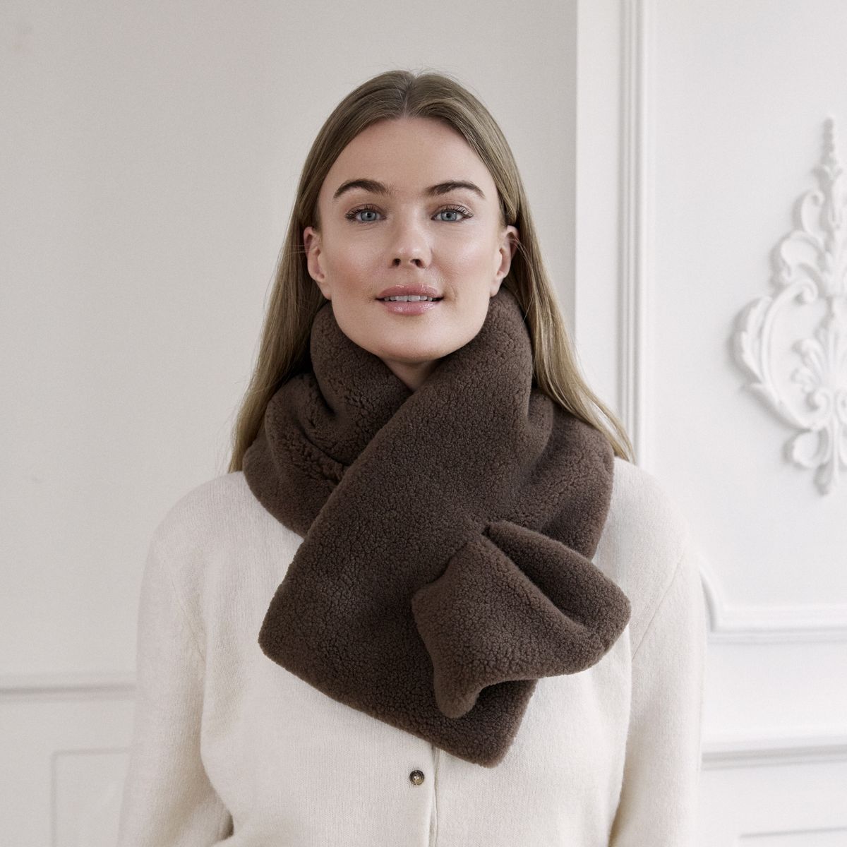 Monta Tørklæde Beige