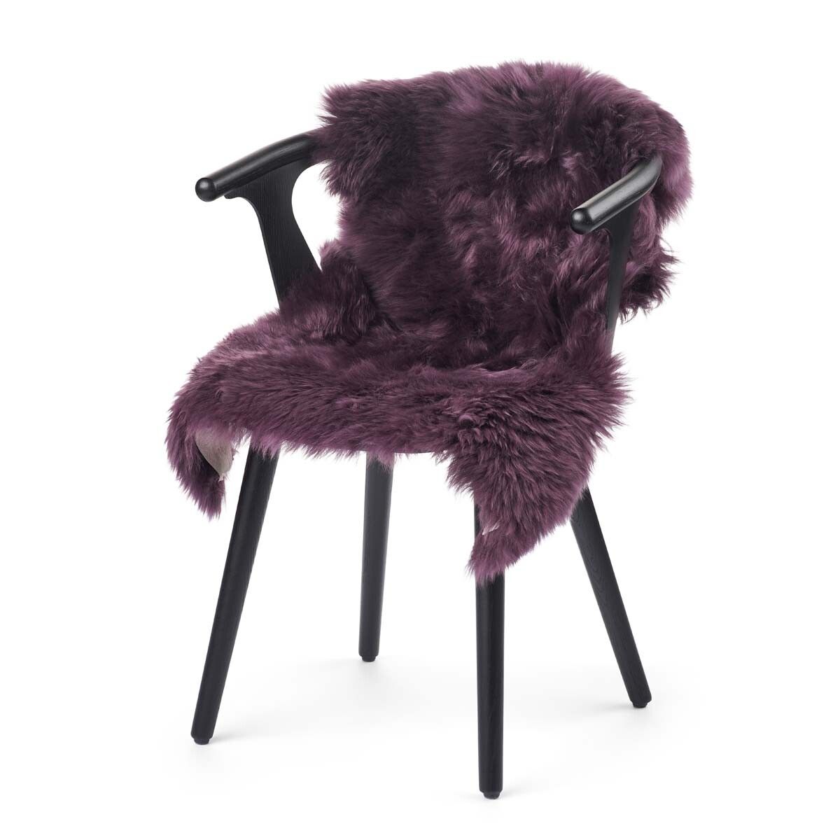 Lammeskind | Langhåret | New Zeland | 100x60 cm Aubergine