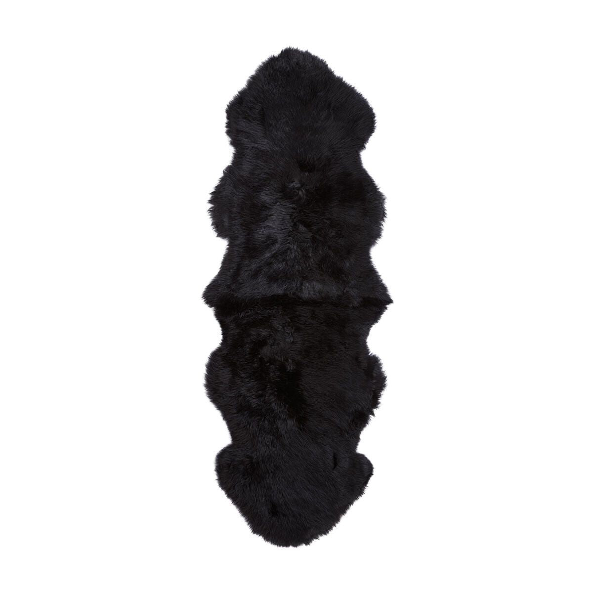 Lammeskind | Langhåret | New Zealand | 180x60 cm Sort
