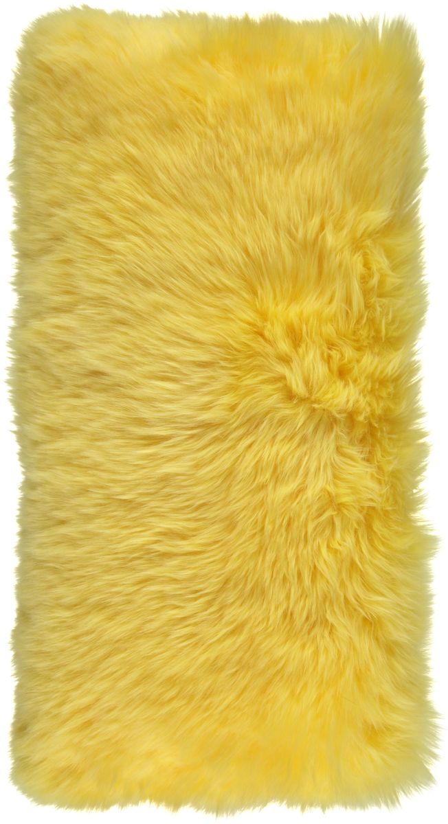 Lammeskindpude | Langhåret | New Zealand | 28x56 cm Citrongul