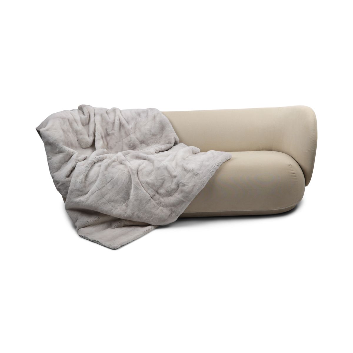 Minkplaid | Bagside af kashmir | Sapphire Cross | 186x260 cm