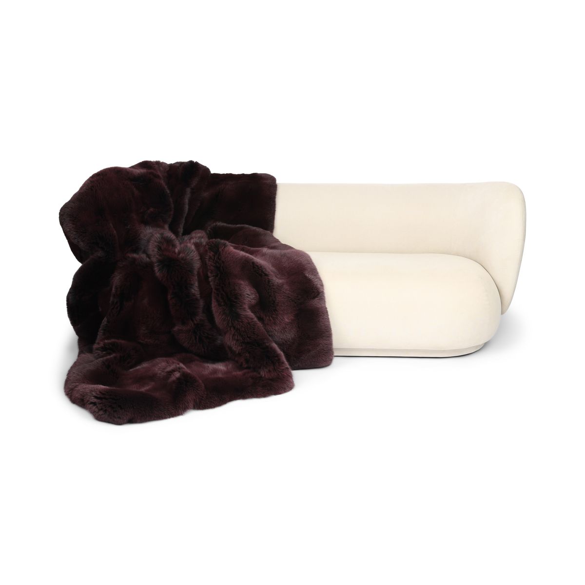 Premium ræveplaid | Cashmerebagside | Lilla | 200x170 cm