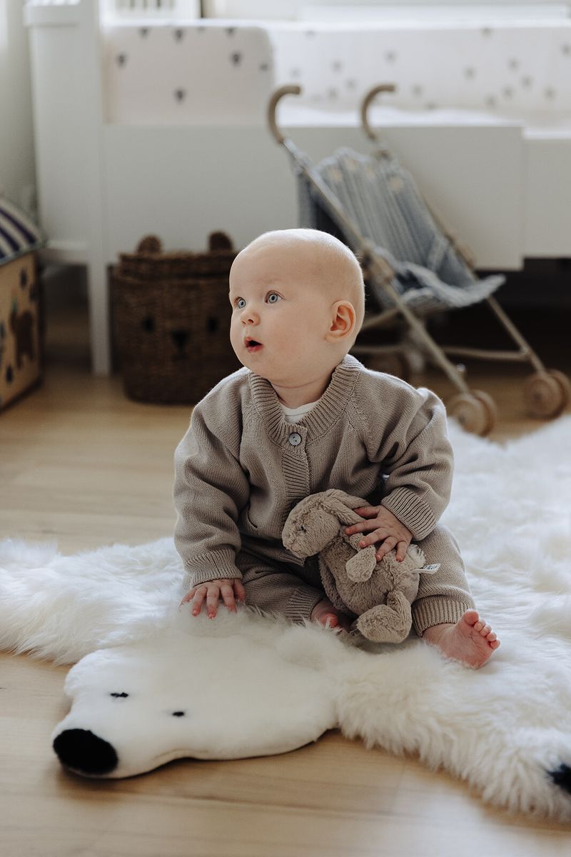 Isbjørn | New Zealand | 130x80 cm Sort/Hvid