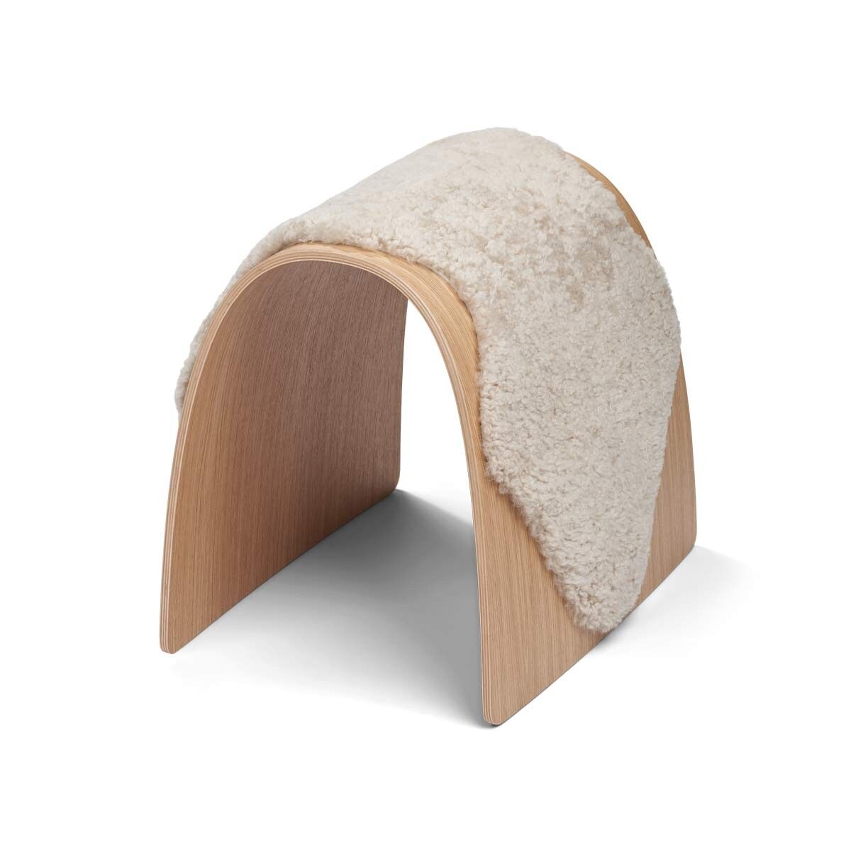 Sheep Stool cover | Korthåret | New Zealand Pearl