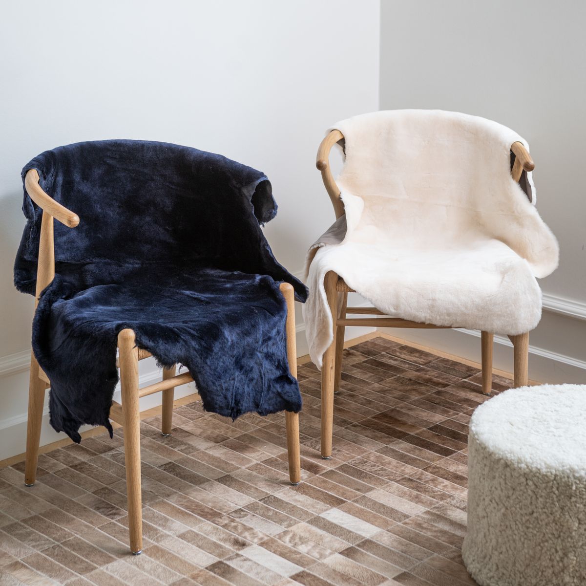Lammeskind | Double Face | Australien | 90x60 cm Sort
