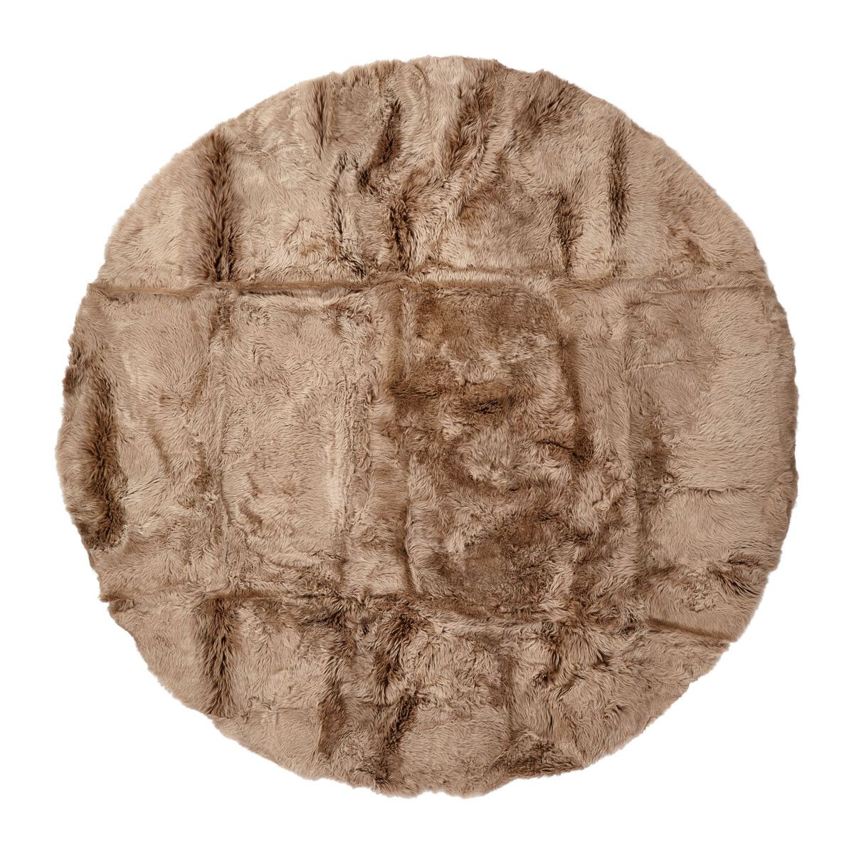 Designertæppe | Langhåret | New Zealand | Ø140 cm