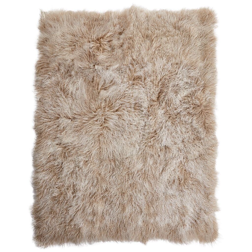Lammeskindsplaid | Krøllet | Tibet | 140x180 cm