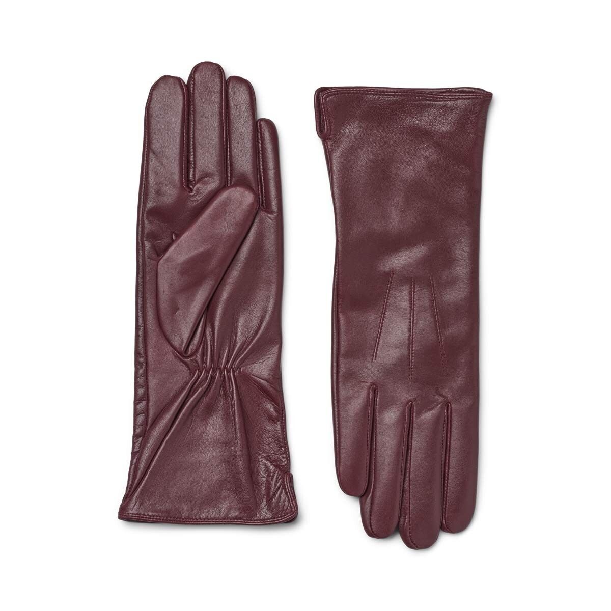 Kennedy lange handsker Vinrød