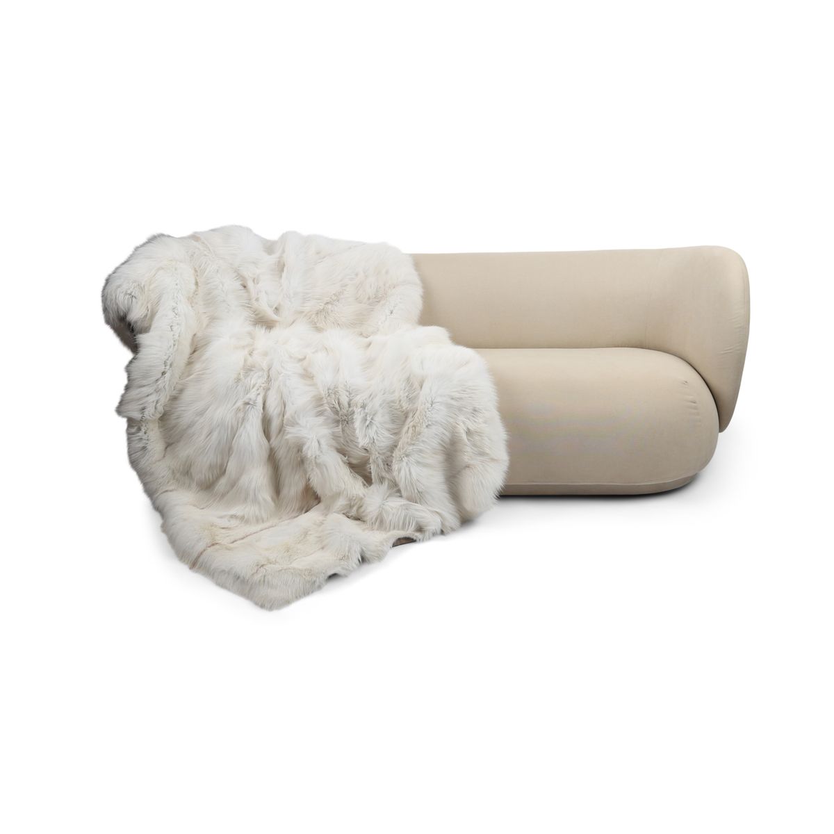 Premium ræveplaid | Bagside af kashmir | Sun Glow (Light) | 150x220 cm