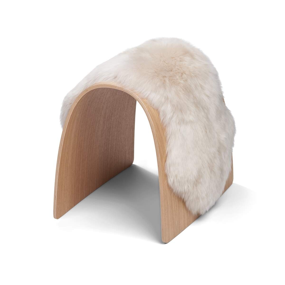 Sheep Stool cover | Langhåret | New Zealand Beige