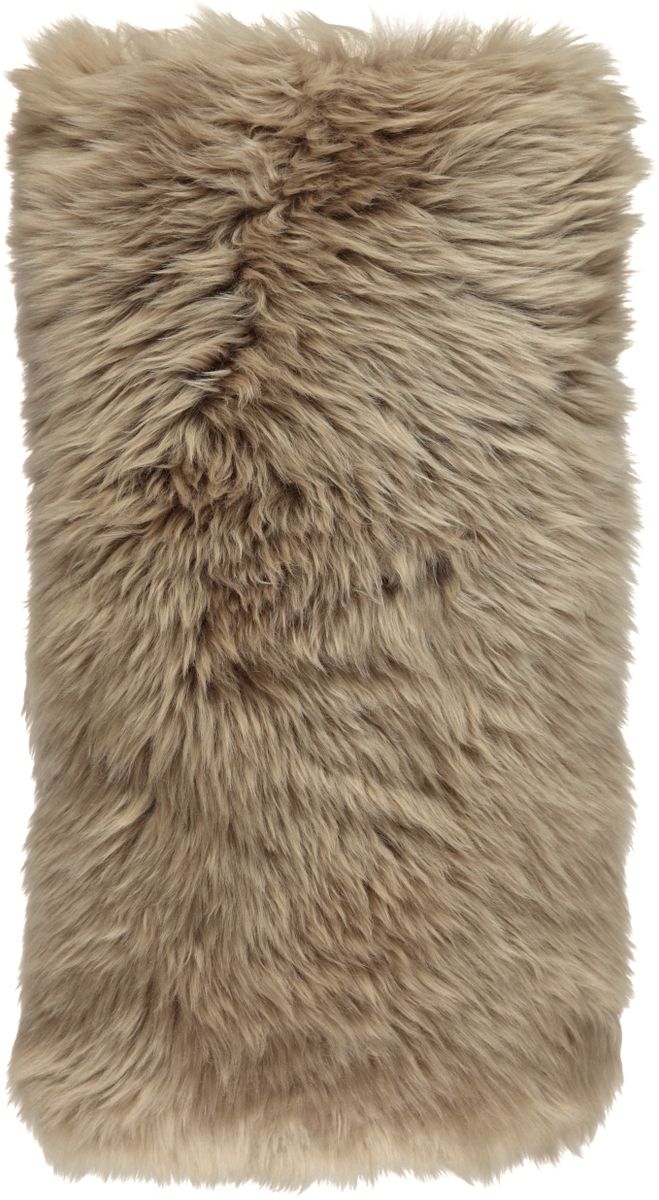 Lammeskindpude | Langhåret | New Zealand | 28x56 cm Taupe