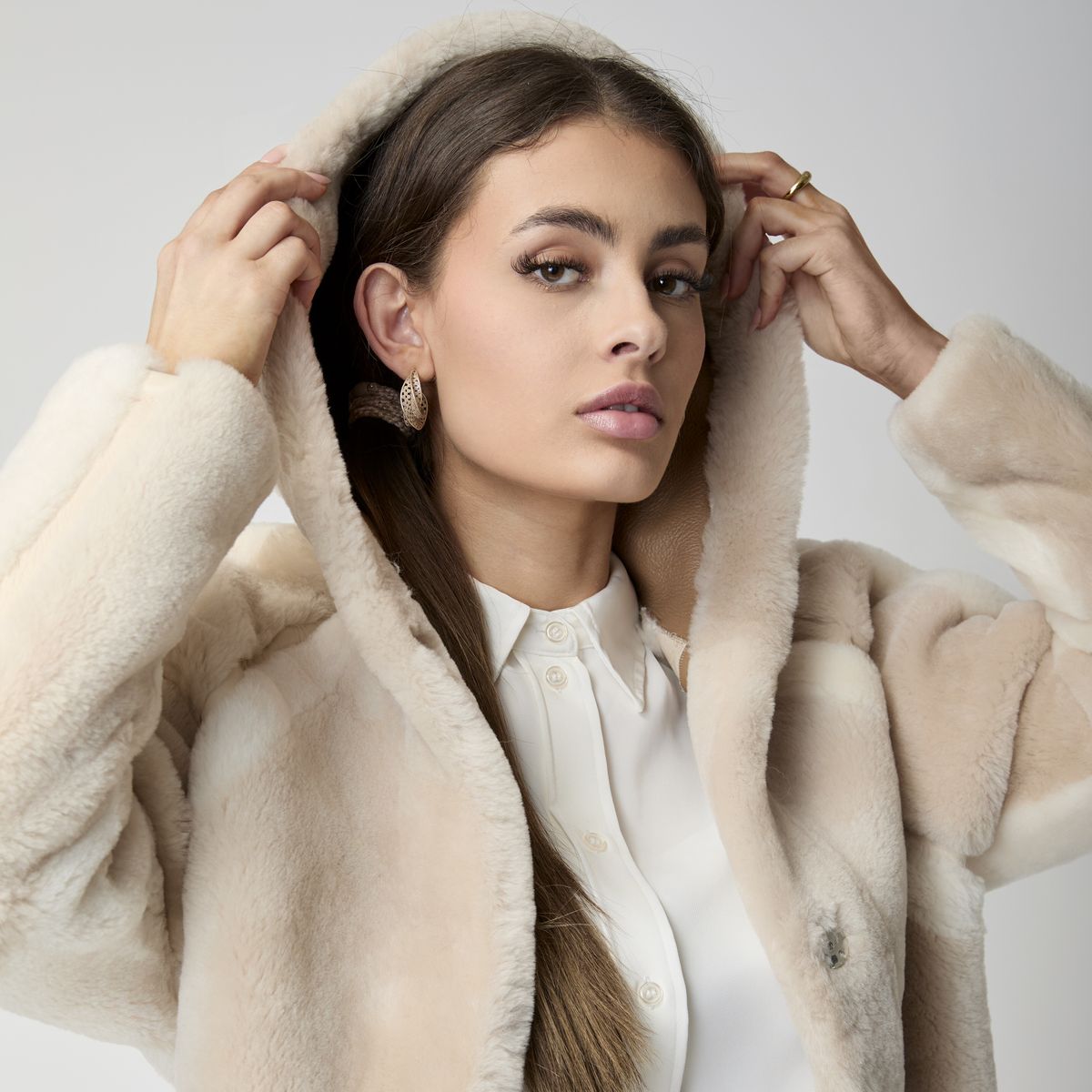 Leah-jakke Beige/Brun