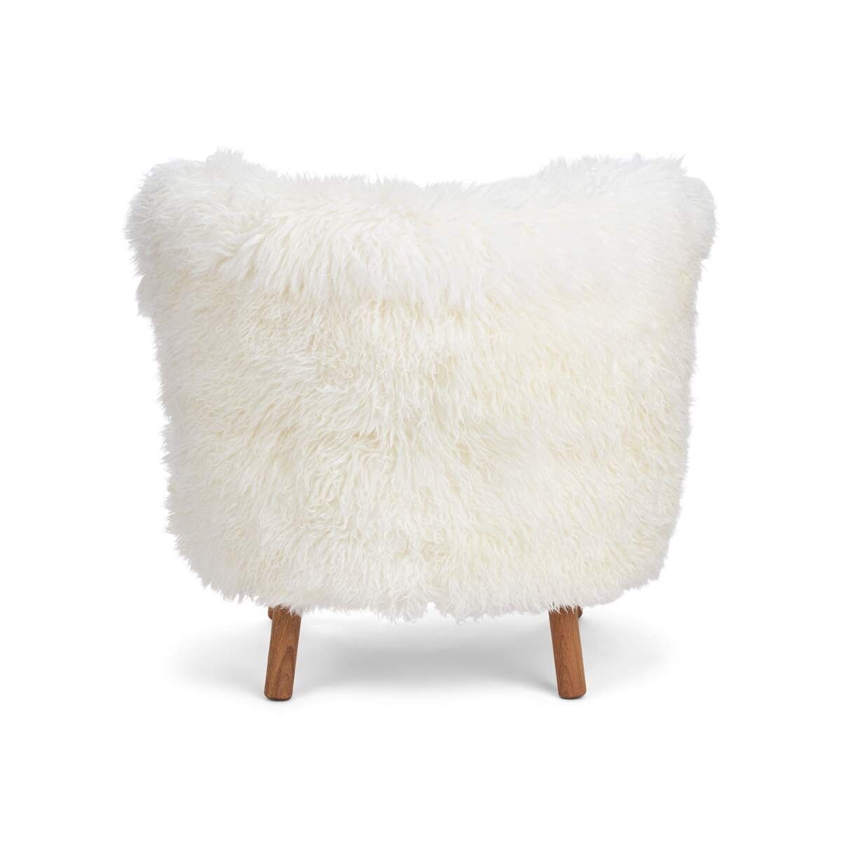 Emil Lounge Chair | Langhåret Snehvid